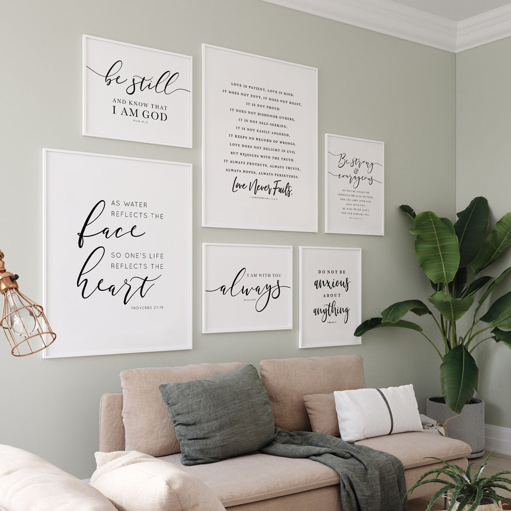 Bible Verse Prints Wall Art