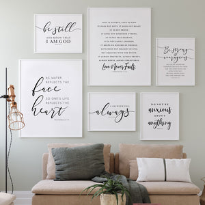 Bible Verse Prints Wall Art