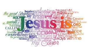 JESUS IS...Beautifully designed Canvas Print Wall Art